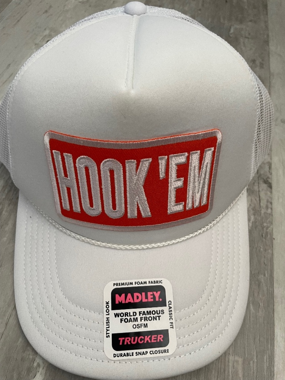 Madley Premium Trucker hat: Texas Longhorns NWT